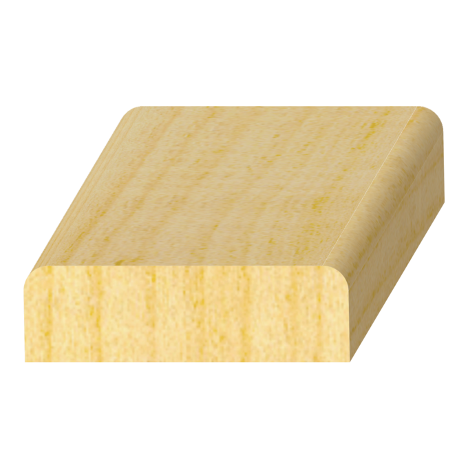 1566136092-1.png 1 Round Edge FJ Pine Door Stop 3/8" x 1-1/4" - Image 1