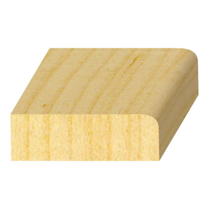 1575554418-1.png 1 Round Edge FJ Pine Door Stop 7/16" x 1-3/8" - Image 1