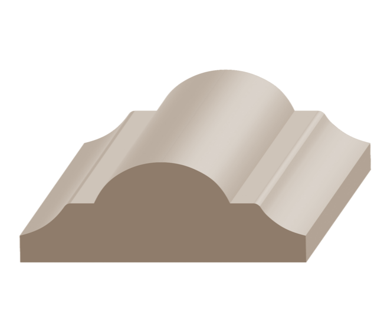 2374641444.png Flex Astragal Panel Mold 11/16" x 1-5/8" to match MDF - Image 1