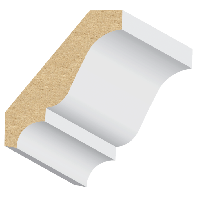 MDF404 Colonial MDF Crown Moulding 9/16″ x 2-5/8″ - Image 1